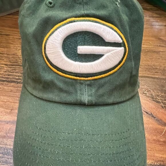 47 Green Bay Packers Green Logo Clean Up Adjustable Hat - Picture 2 of 8